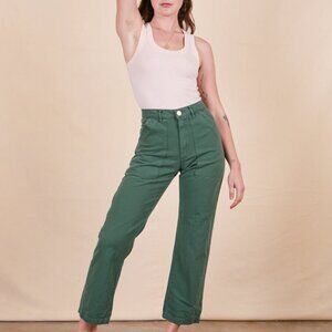 Big Bud Press WORK PANTS - DARK EMERALD GREEN - Size L